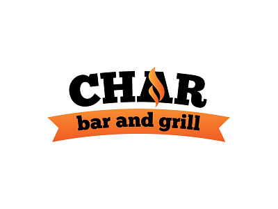 Char Bar and Grill Logo bar brand brandidentity branding dailylogochallenge design flame illustration lettermark logo logomark logotype