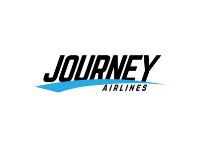Journey Airlines Logo brand brandidentity branding dailylogochallenge design illustration lettermark line art logo logomark logotype mockup