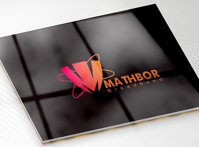 MATHBOR BROADBAND - LOGOMARK branding design logo logodesign logodesigner logomark typelogo