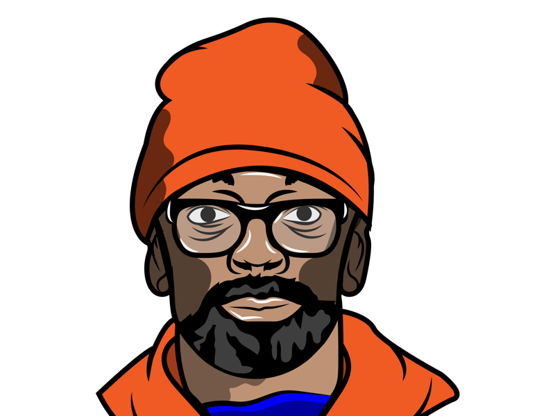 Spike Lee Portrait empire state new york nyc spike lee basketball bball