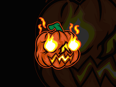 Flammin’ Pumpkin boo halloween pumpkin