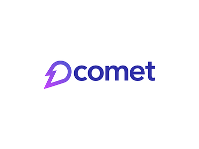 Comet Logo brand comet dart illustrator logo purple sketch sky star vector