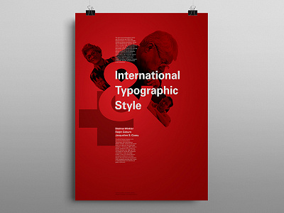 International Typographic Style Poster graphic design grid layout poster swiss