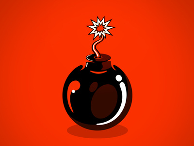 Dabomb bomb cartoon graphic design illustration vector