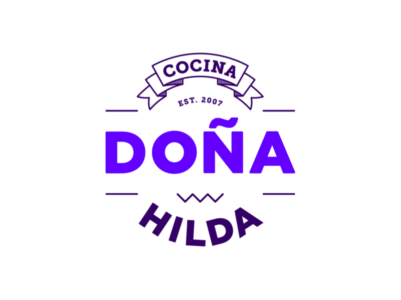 Cocina Dona Hilda branding design graphic design illustrator lockup logo mexican food typography vector