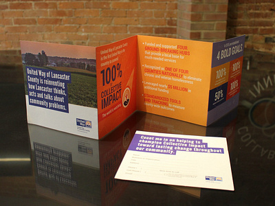 Brochure for United Way of Lancaster County accordion fold brochure nonprofit print united way