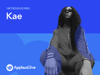 Applaud.live Act branding color transition logo visual design creative booking platform saas musician artist singer band gig act introducing social illustration