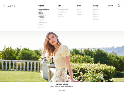 Retail Site - Splash Page Redesign 2 design homepage redesign reimagined retail retailer site splash splashpage website