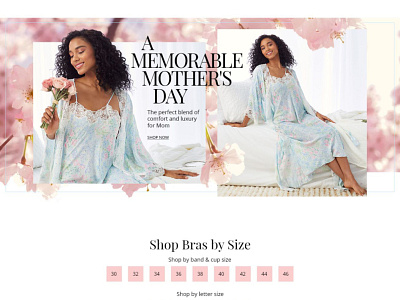 Lingerie Department Landing css department design ecommerce homepage html landing layout lingerie page retail