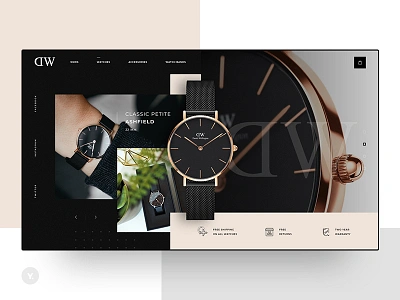 DW - Daniel Wellington design flat icon ui ux web webdesign webdesigner