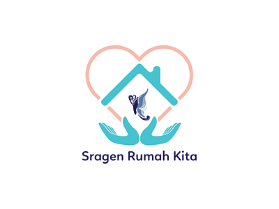 Sragen Rumah Kita branding butterfly design home house indonesia logo love