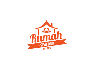 Rumah Seafood branding crab home house illustration indonesia logo restaurant seafood