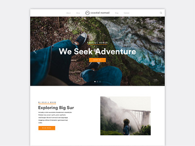 Landing Page - Adventure Website