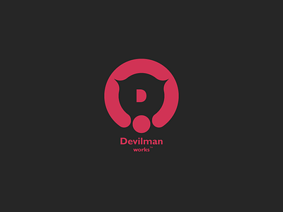 Random diabolic logo dark devil logo red simple