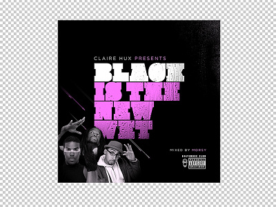 Claire Hux Mixtape Art (pt 2) album art black glow mixtape photography