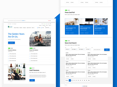CAAT Pension Plan Website Redesign