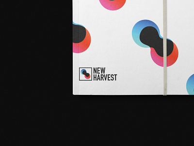 New Harvest Brand Guide book cover illustration logo mockup typography