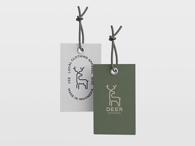Clothing Apparel apparel branding clothing deer logo modern simple tag