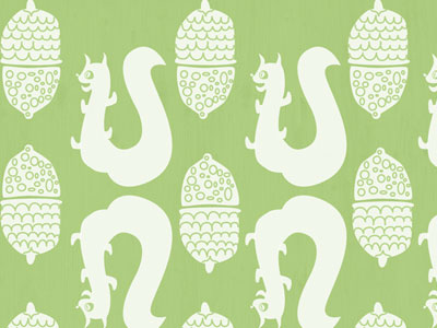 Pattern Squirrel Nut illustration pattern design