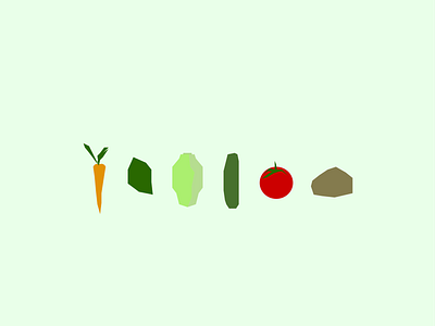 Vegetables animation design illustration