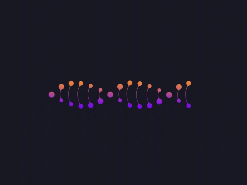 DNA loop2 2d animation after affects after effects animation logo ui