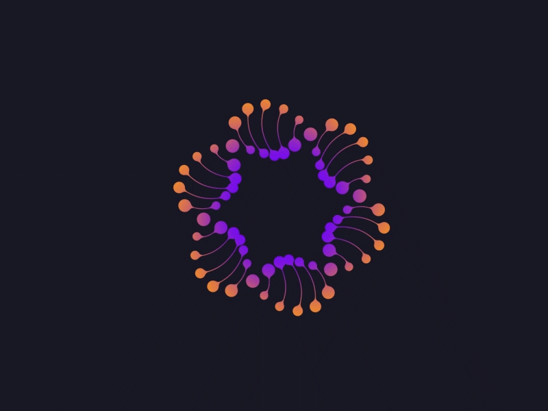 DNA loop4 2d animation after affects after effects animation logo ui