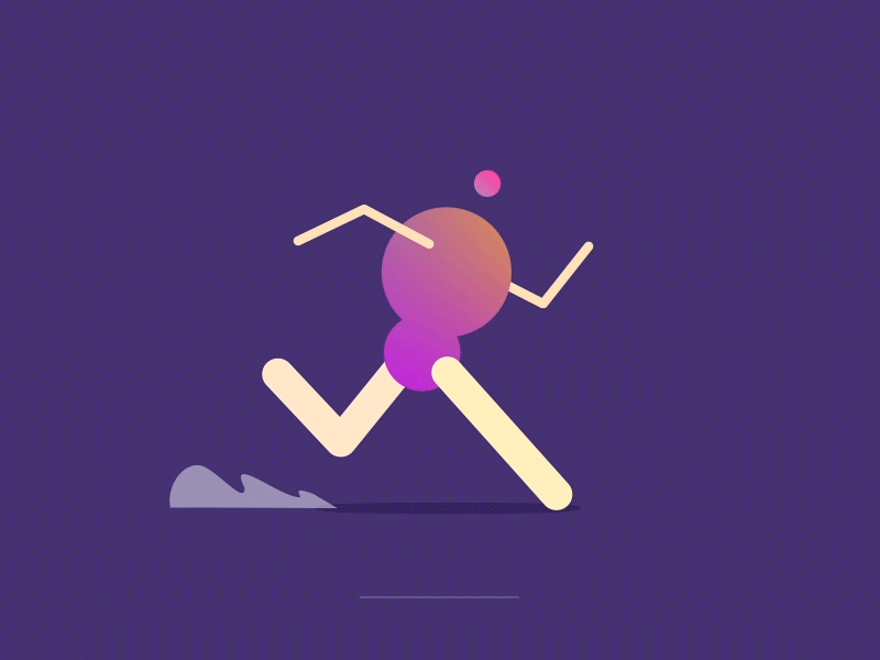 runing man 2d animation after affects after effects animation design vector