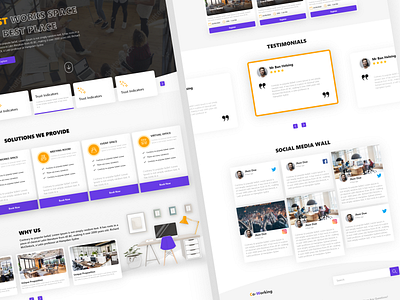 Work space booking website adobexd booking uidesign