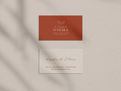 Dr Kendra O'Hora Business Cards + Brand Identity Design