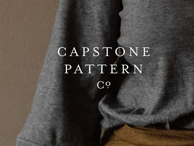 Capstone Pattern Co. brand brand design brand identity brand illustration branding design graphic design logo logo design small business submark