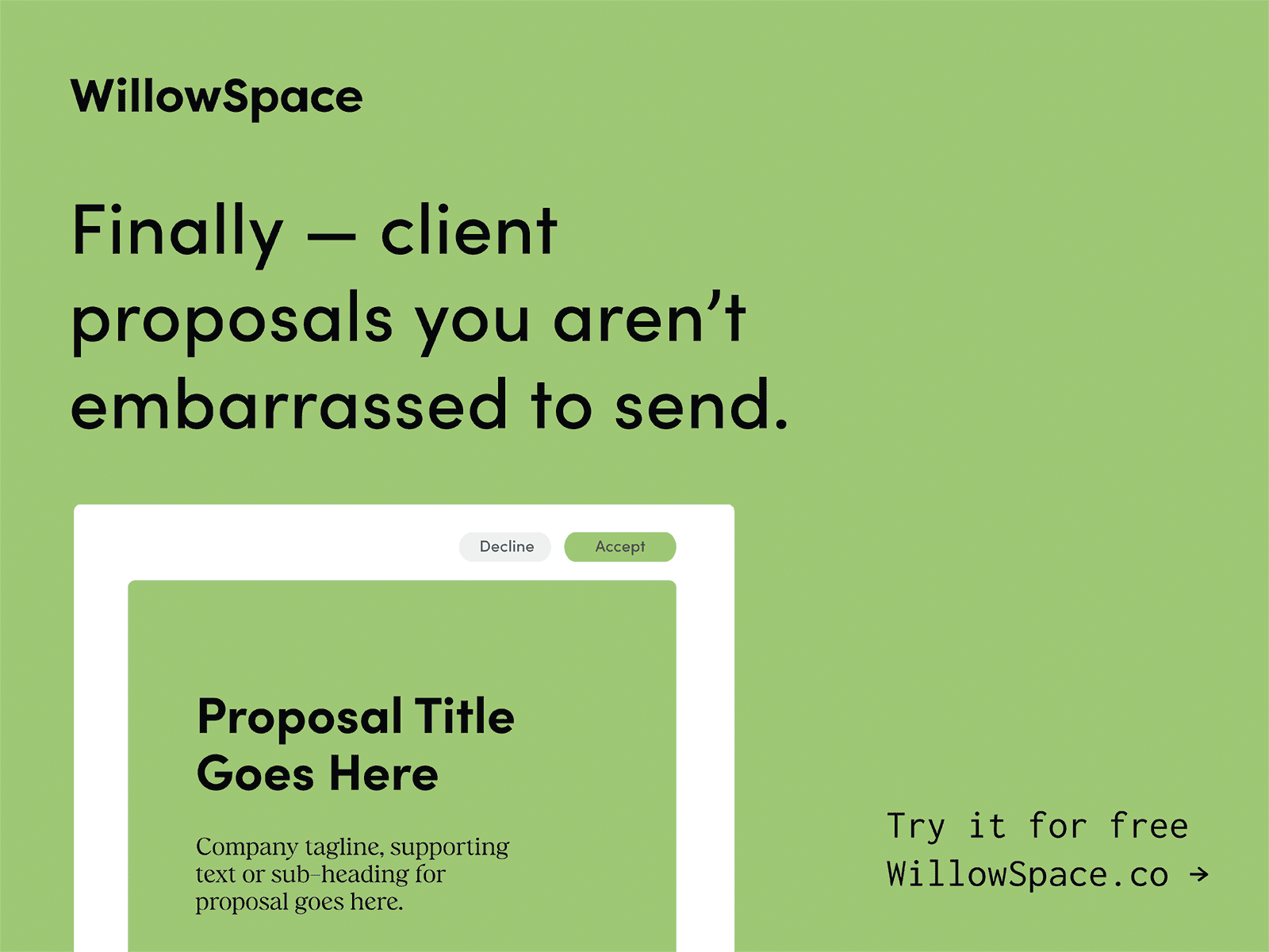 WillowSpace - A new CRM built with design in mind.