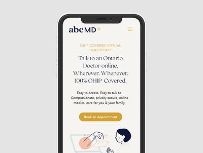 abcMD mobile responsive website design brand design brand identity branding design graphic design healthcare illustration logo logo design small business ui web design