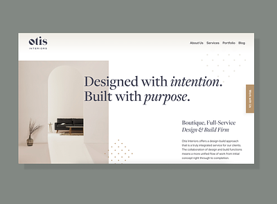 Interior Design - Website Design Sneak Peek brand identity branding ux design web design