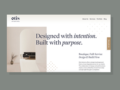 Interior Design - Website Design Sneak Peek