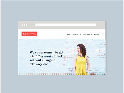 Empowered Life Coaching Squarespace Website Design