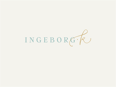 Logo Design For Ingeborg K brand identity branding graphic design logo logo design