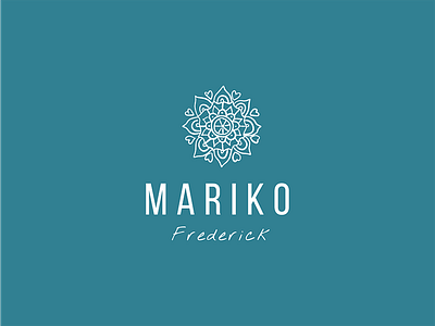 Logo for Mariko Frederick brand identity branding illustration logo logo design