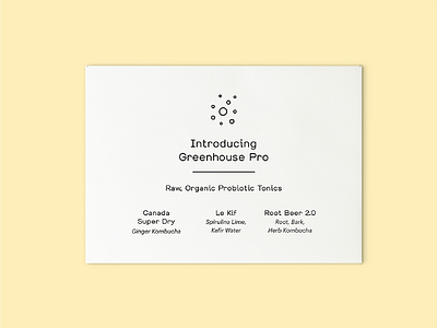 Greenhouse Juice Co Postcard Design