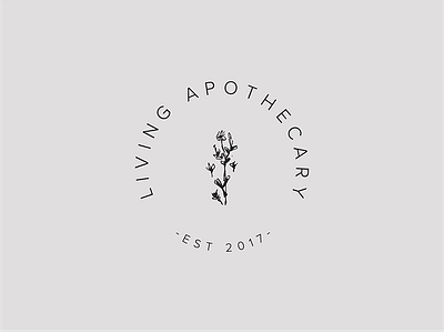 Living Apothecary herbal teas submark logo brand design brand identity branding icon design logo logo design small business submark