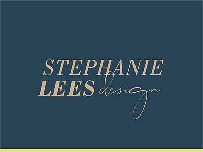 Logo Design For Stephanie Lees Design Interior Design Firm brand design brand identity branding graphic design logo logo design