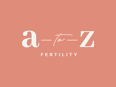 A-to-Z Fertility Logo brand design brand identity branding design graphic design logo logo design small business