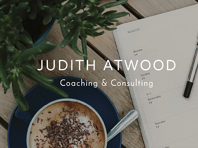 Website Banner for Judith Atwood brand design brand identity branding design graphic design logo logo design small business