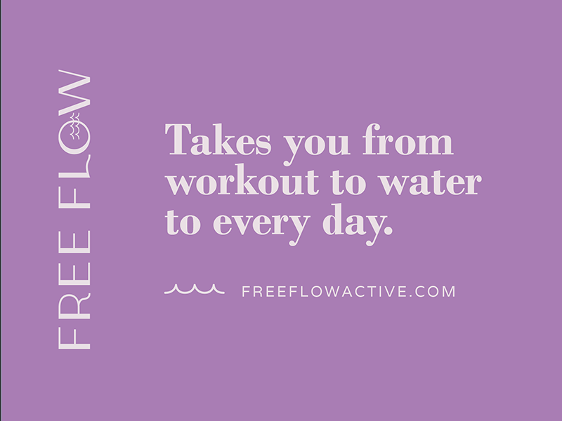 Quote graphic for Free Flow Active Apparel design icon design small business logo graphic design brand design logo design brand identity branding