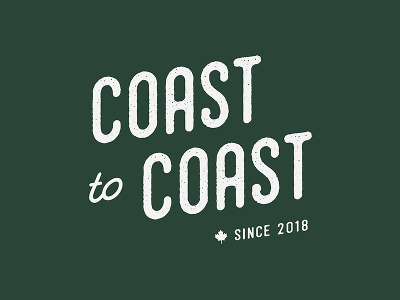 Coast to Coast logo typography design small business logo graphic design brand design logo design brand identity branding
