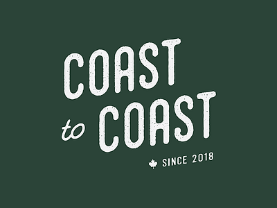 Coast to Coast logo brand design brand identity branding design graphic design logo logo design small business typography