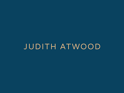 Judith Atwood Wordmark brand design brand identity branding design graphic design logo logo design small business typography