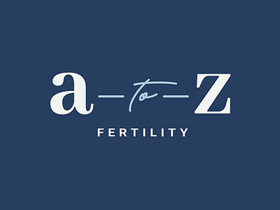 A To Z Fertility Logo brand design brand identity branding design graphic design logo logo design small business