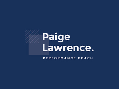 Paige Lawrence Performance Coach Logo brand design brand identity branding design graphic design icon design logo logo design small business