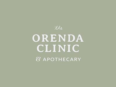 The Orenda Clinic Wordmark brand design brand identity branding design graphic design logo logo design small business wordmark