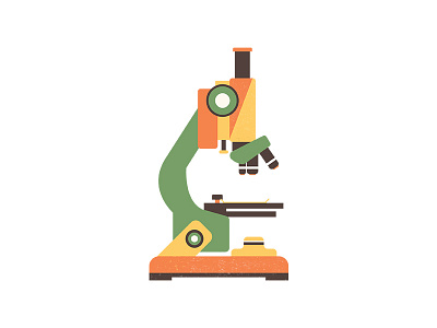 Microscope adobe illustrator illustraion microscope minimal science simple vector art